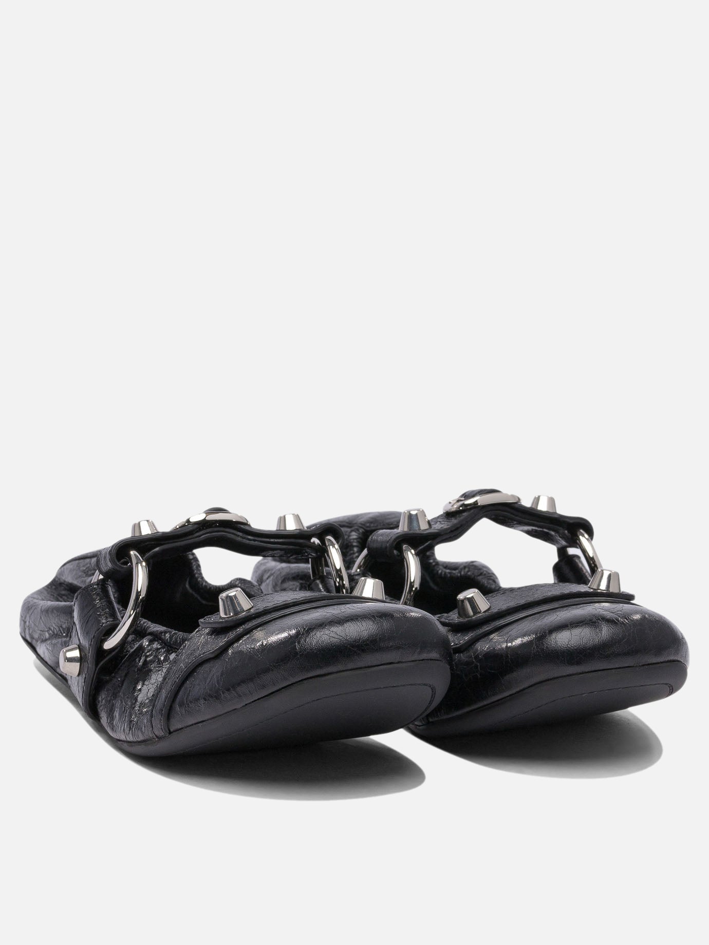 Mary Jane ballet flats 100% lamb leather - 100% rubber  Black - Balenciaga Women | PDP | VIETTI Online Store | thumbnail_2