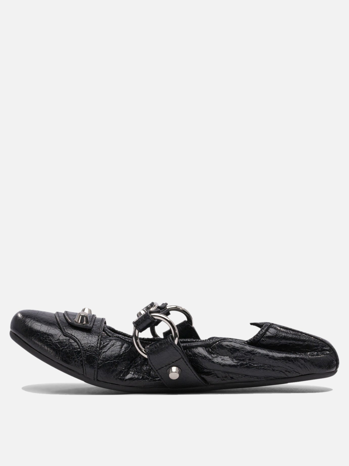 Mary Jane ballet flats 100% lamb leather - 100% rubber  Black - Balenciaga Women | PDP | VIETTI Online Store | thumbnail_3