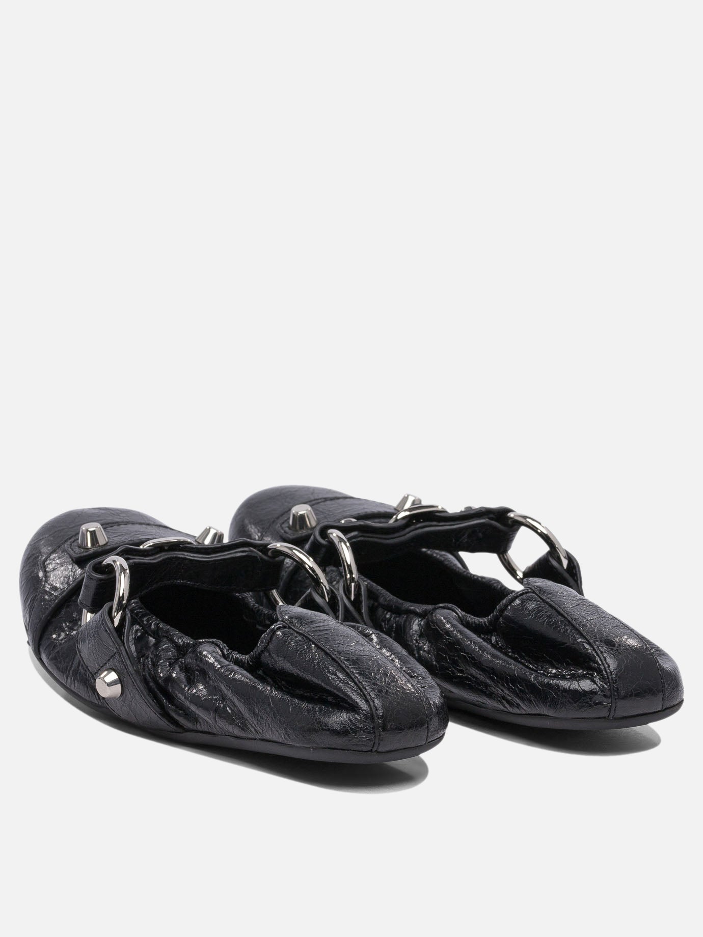 Mary Jane ballet flats 100% lamb leather - 100% rubber  Black - Balenciaga Women | PDP | VIETTI Online Store | thumbnail_4