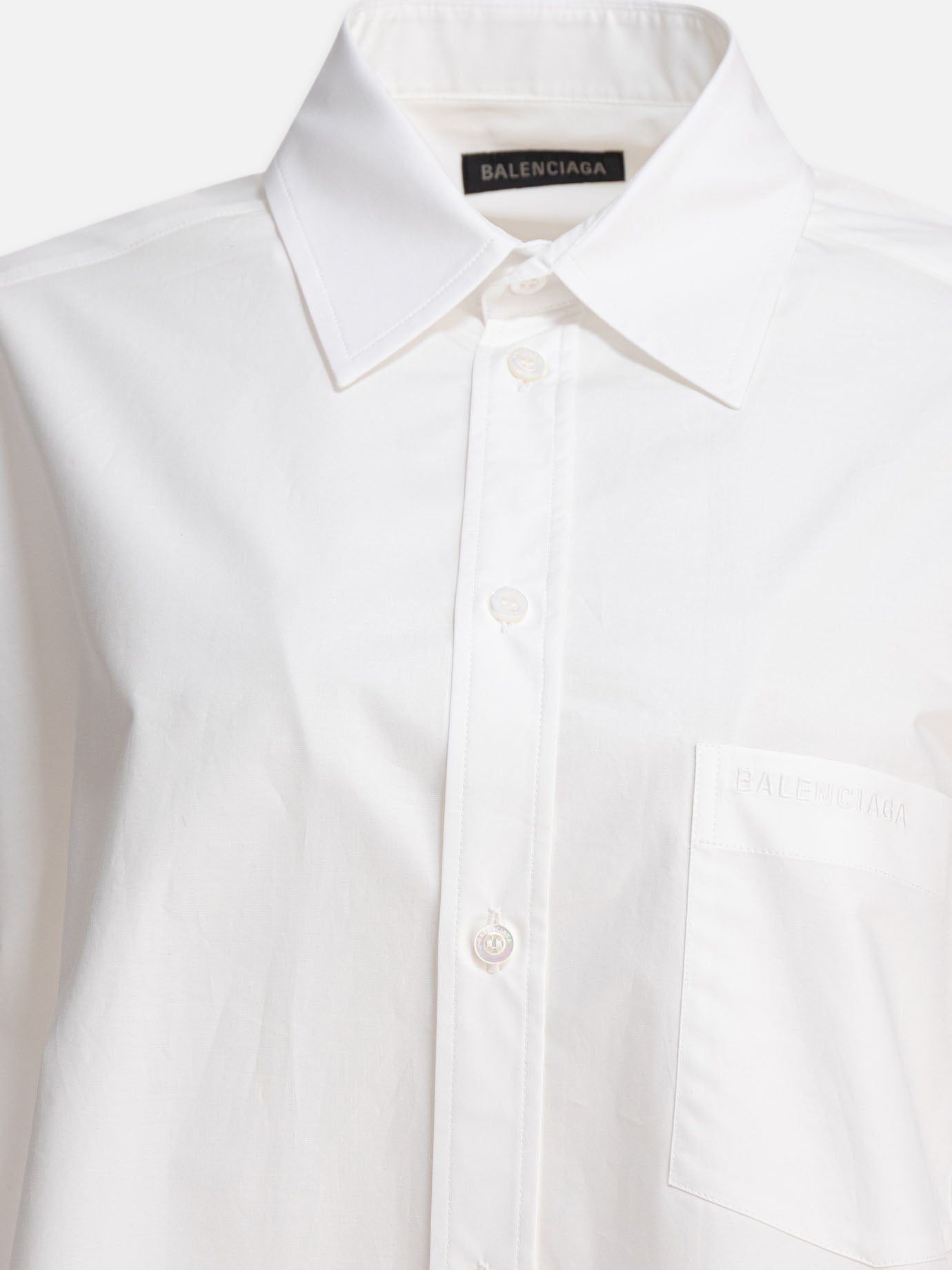 Balenciaga Flared shirt 15311115_2 White thumbnail_3