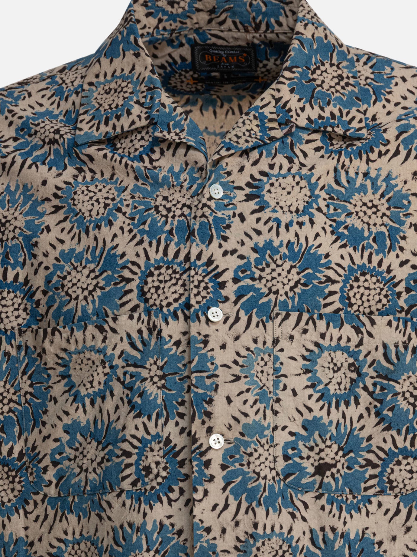 Camicie casual Floral  Blu - Beams Plus Uomo | PDP | VIETTI Online Store | thumbnail_3