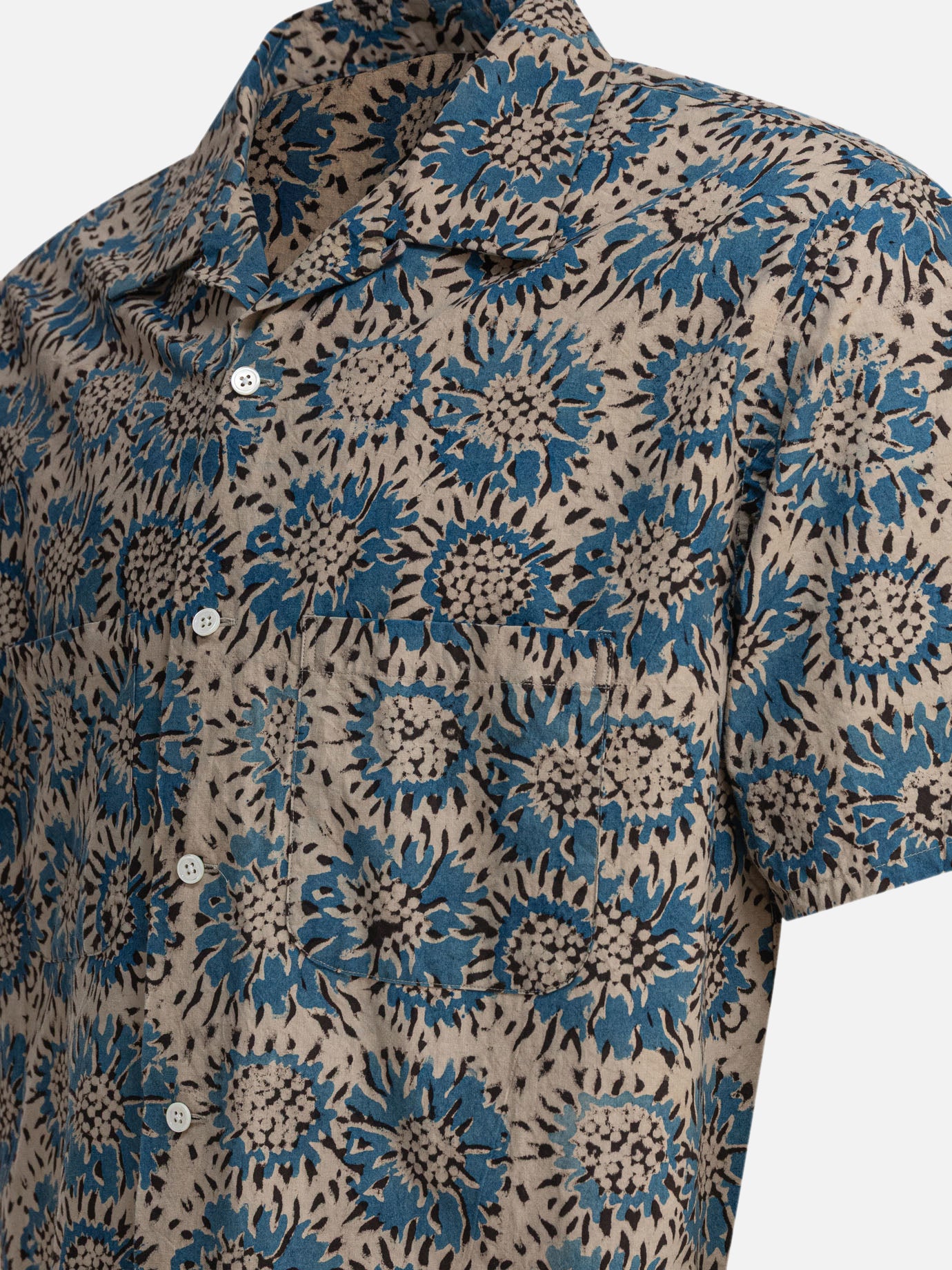 Camicie casual Floral  Blu - Beams Plus Uomo | PDP | VIETTI Online Store | thumbnail_4