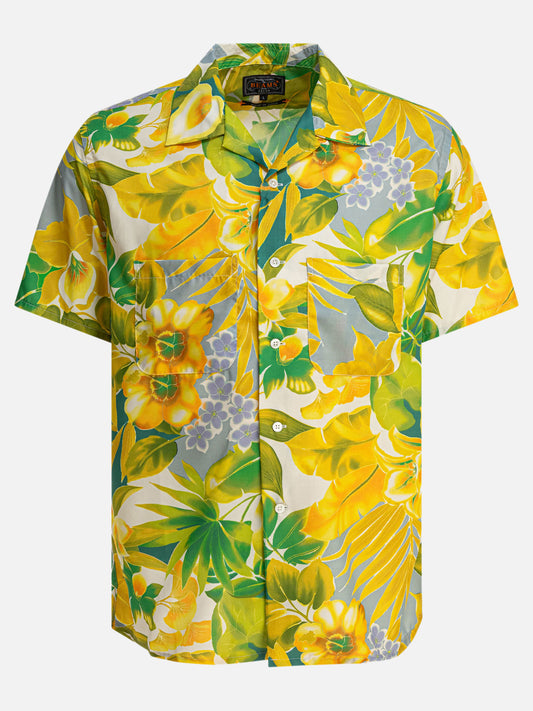 Camicie casual Floral  Giallo - Beams Plus Uomo | VIETTI Online Store 
