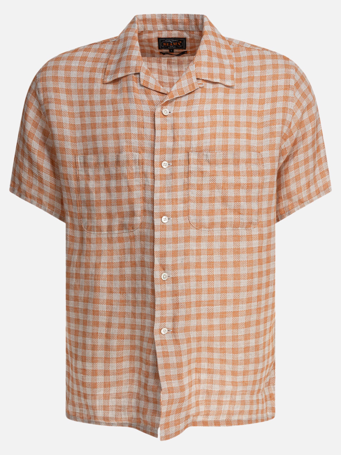 Camicie casual Gingham  Arancione - Beams Plus Uomo | PDP | VIETTI Online Store | thumbnail