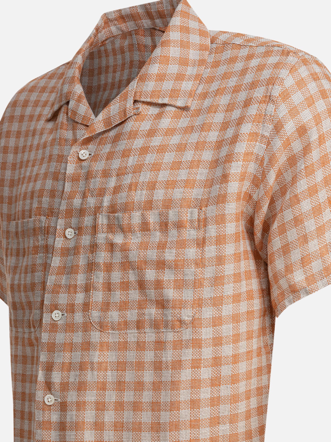 Camicie casual Gingham  Arancione - Beams Plus Uomo | PDP | VIETTI Online Store | thumbnail_4