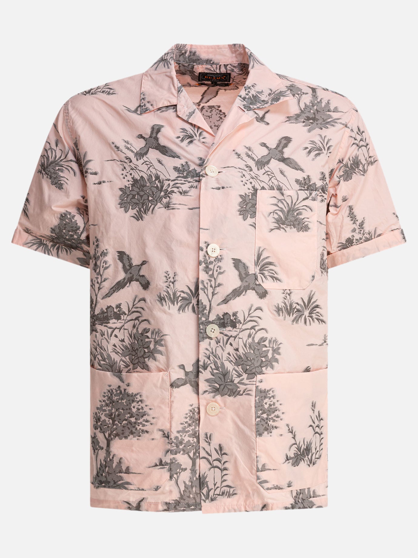 Camicie casual Print  Rosa - Beams Plus Uomo | PDP | VIETTI Online Store | Zoom-Modal
