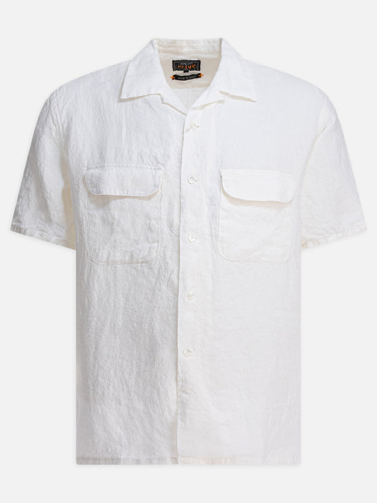 Camicie casual Solid colour  Bianco - Beams Plus Uomo | VIETTI Online Store 
