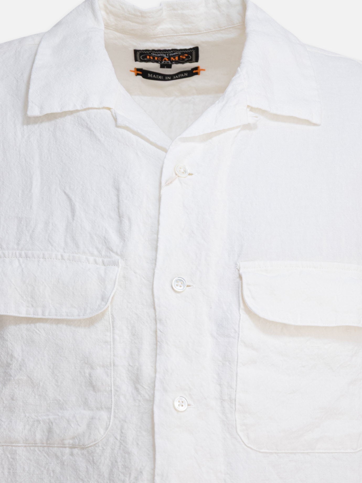 Camicie casual Solid colour  Bianco - Beams Plus Uomo | PDP | VIETTI Online Store | thumbnail_3