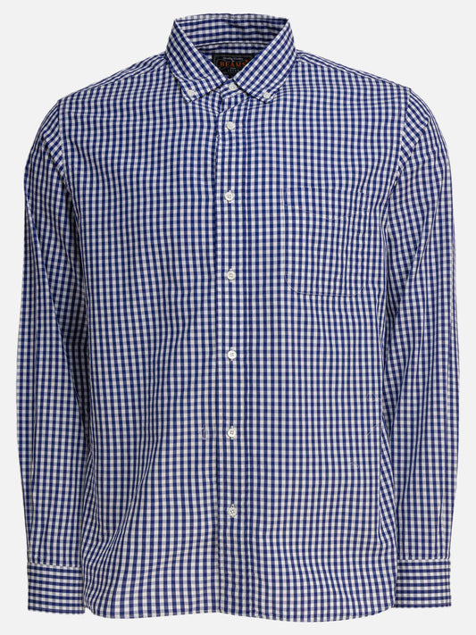 Camicie casual Gingham  Blu - Beams Plus Uomo | VIETTI Online Store 
