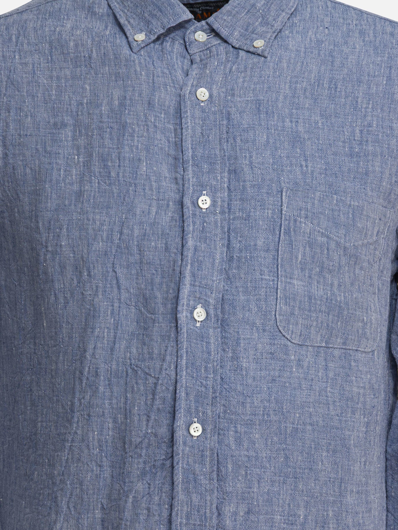 Camicie casual Solid colour  Blu - Beams Plus Uomo | PDP | VIETTI Online Store | Zoom-Modal_3
