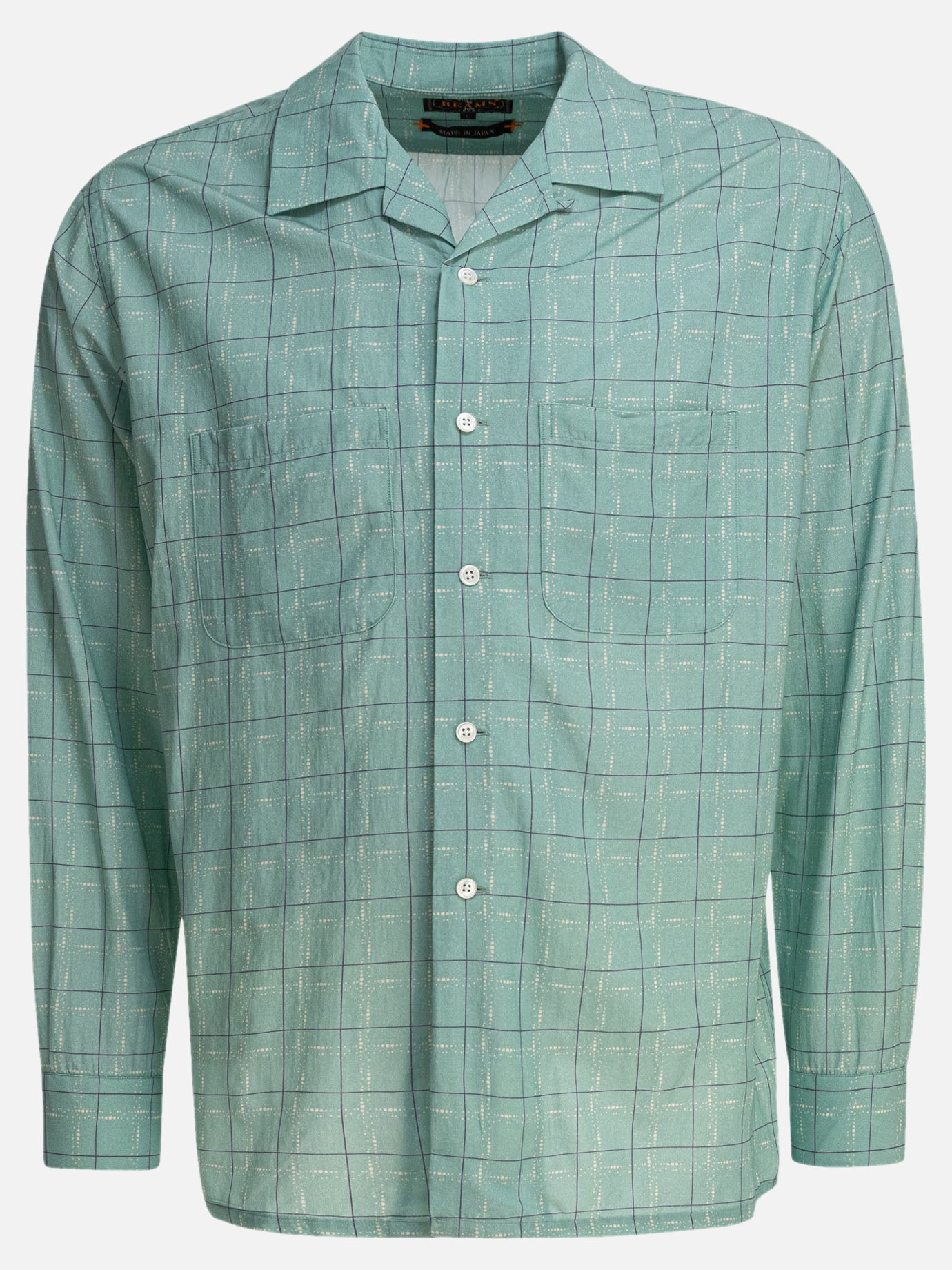 Camicie casual Print  Verde - Beams Plus Uomo | PDP | VIETTI Online Store | Zoom-Modal
