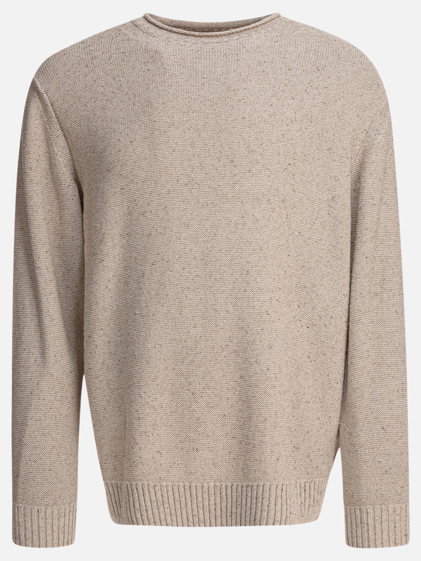 Maglioni girocollo Solid colour  Beige - Beams Plus Uomo | PDP | VIETTI Online Store | Zoom-Modal

