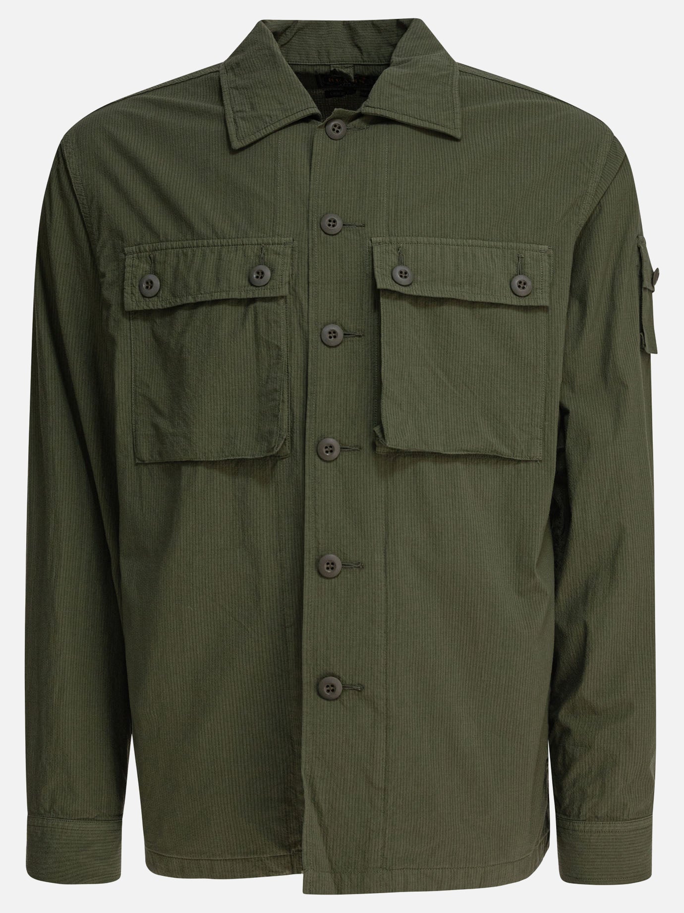 Giacche overshirt Solid colour  Verde - Beams Plus Uomo | PDP | VIETTI Online Store | Zoom-Modal

