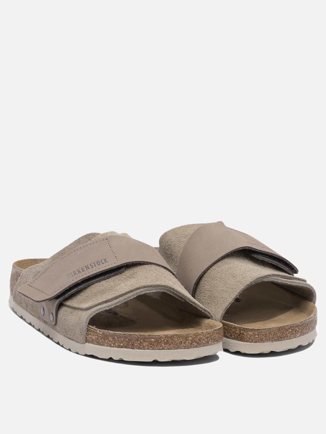 Slides 100% suede - 100% rubber  Beige - Birkenstock Uomo | PDP | VIETTI Online Store | thumbnail_2
