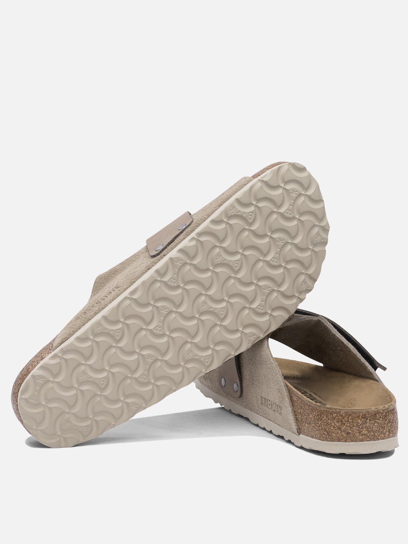 Slides 100% suede - 100% rubber  Beige - Birkenstock Uomo | PDP | VIETTI Online Store | Zoom-Modal_5
