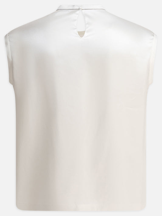 Blouses Solid colour  White - Brunello Cucinelli Women | PLP | VIETTI Online Store | 2
