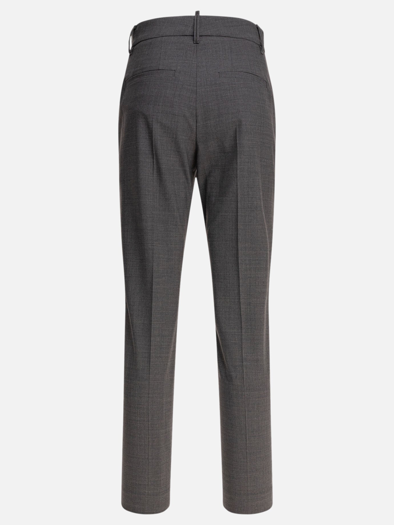 Pantaloni sartoriali Solid colour  Grigio - Brunello Cucinelli Donna | PDP | VIETTI Online Store | Zoom-Modal_2
