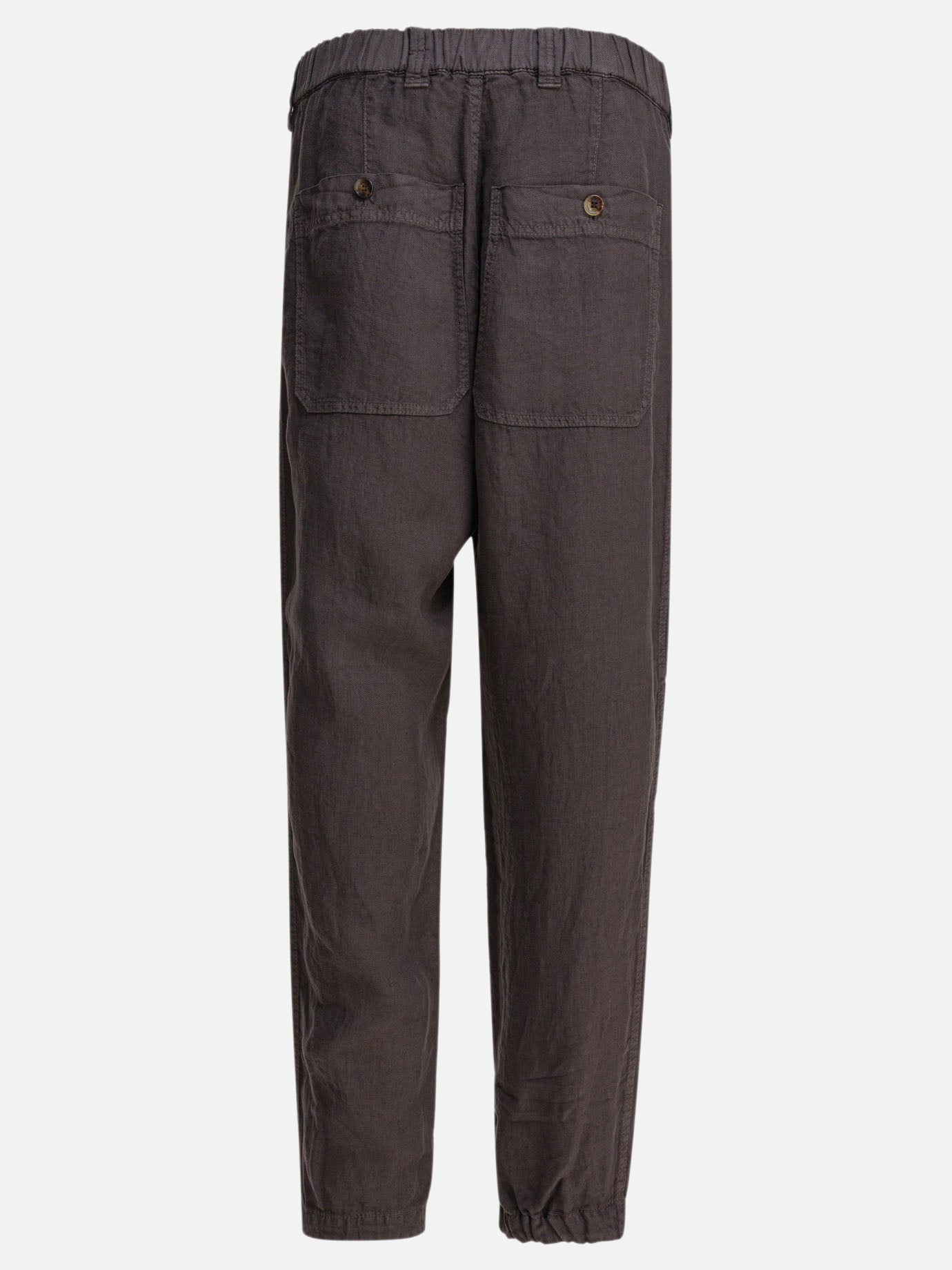 Pantaloni casual Solid colour  Marrone - Brunello Cucinelli Uomo | PDP | VIETTI Online Store | Zoom-Modal_2
