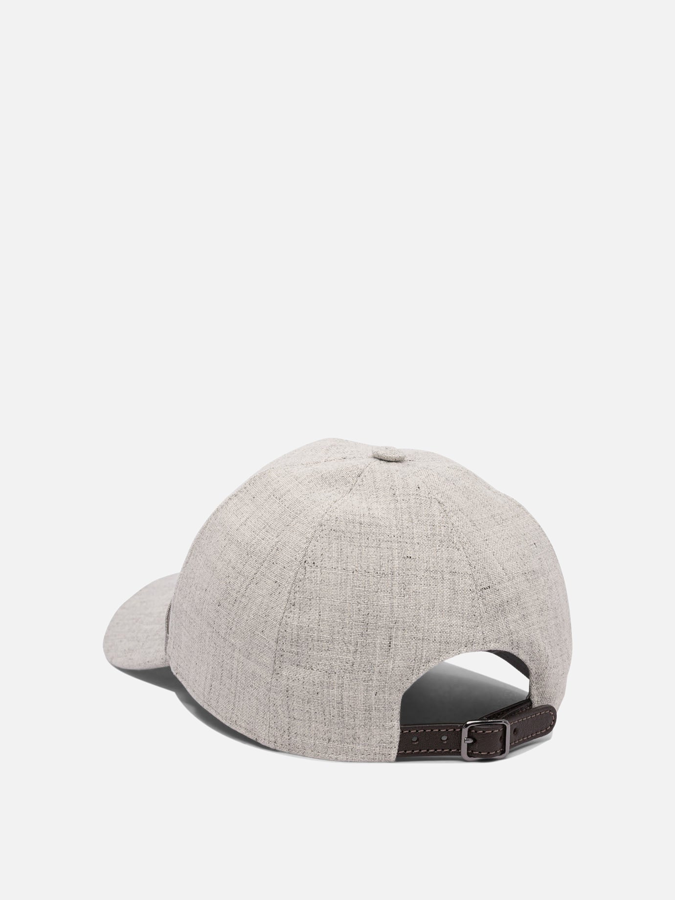 Cappelli da baseball 100% linen  Grigio - Brunello Cucinelli Donna | PDP | VIETTI Online Store | Zoom-Modal_3
