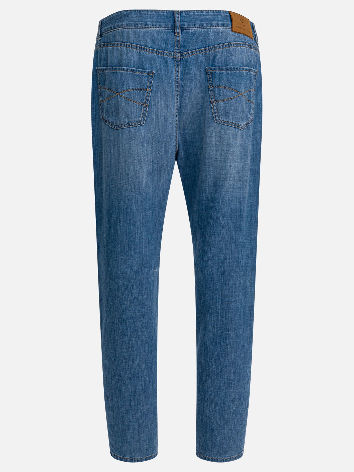Jeans a gamba dritta Denim  Azzurro - Brunello Cucinelli Uomo | PDP | VIETTI Online Store | thumbnail_2