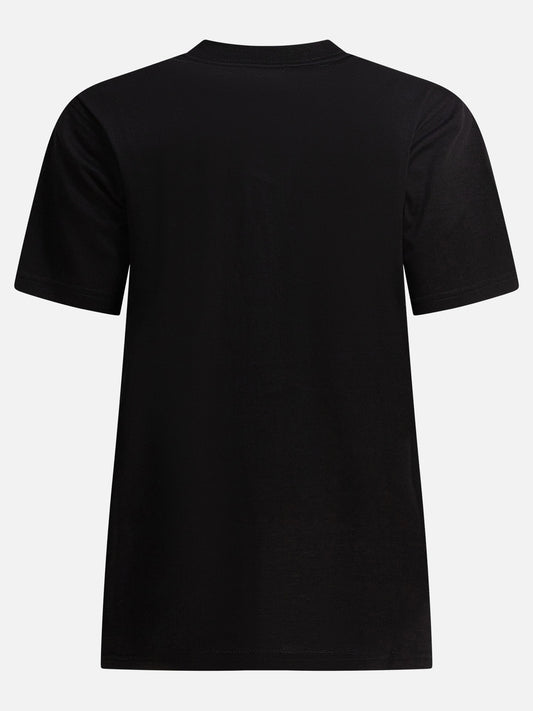 Burberry T-shirt girocollo con logo 14763272_XS Black 2