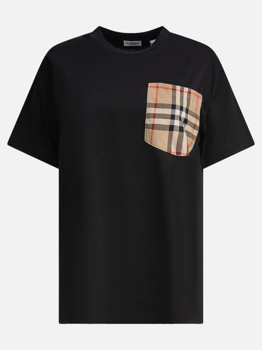 Burberry T-shirt gircollo in cotone 12827573_XS Black 1