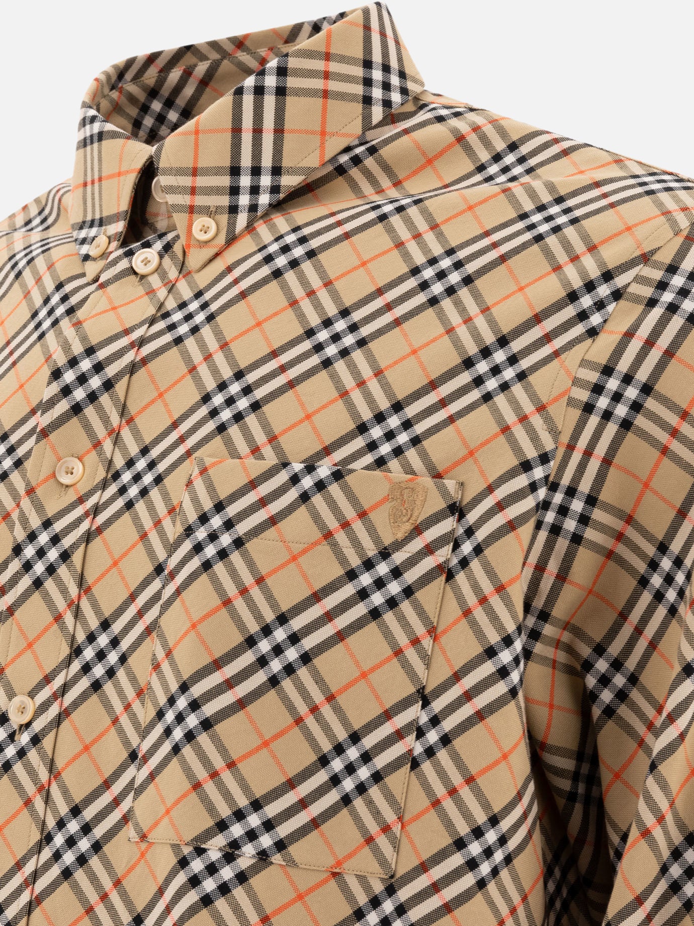 Casual shirts Check  Beige - Burberry Men | PDP | VIETTI Online Store | thumbnail_4