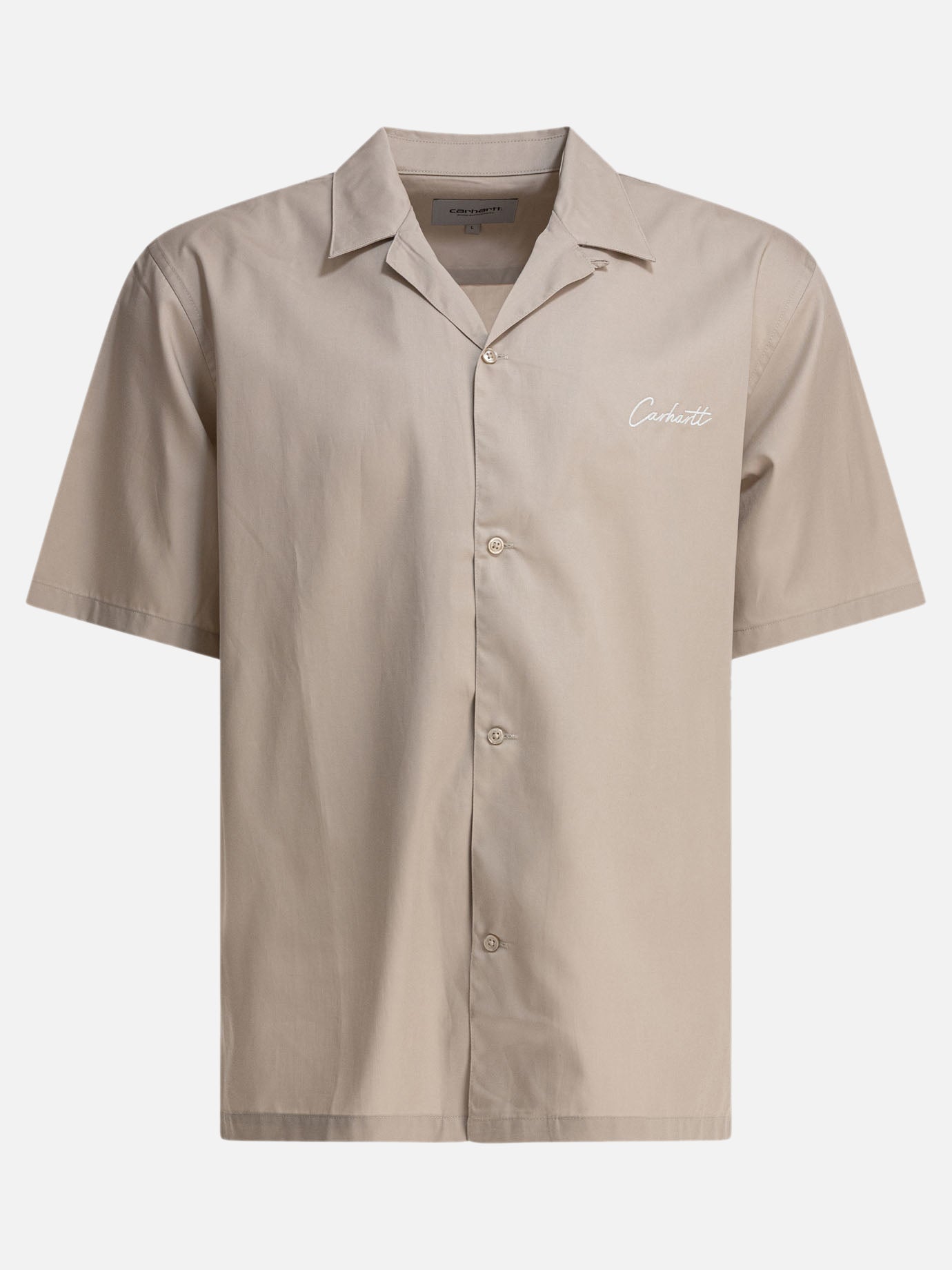 Carhartt WIP Camicia &quot;S/S Delray&quot; 18280254_S Beige thumbnail_1