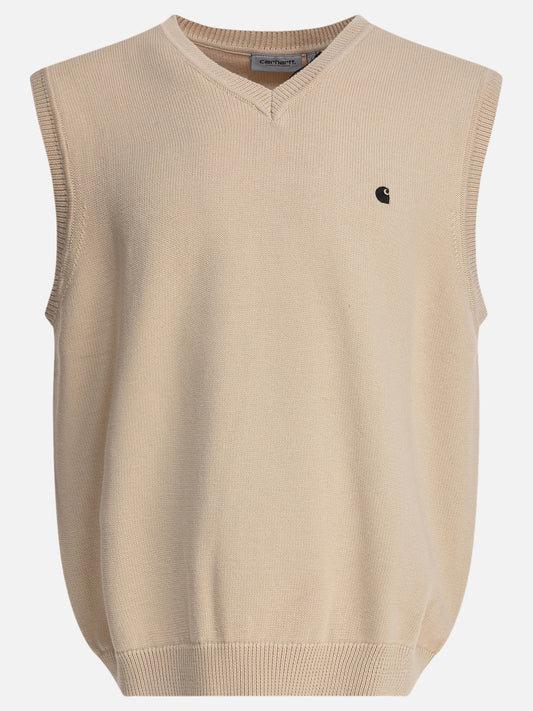 Maglioni scollo a V Logo  Beige - Carhartt WIP Uomo | VIETTI Online Store 
