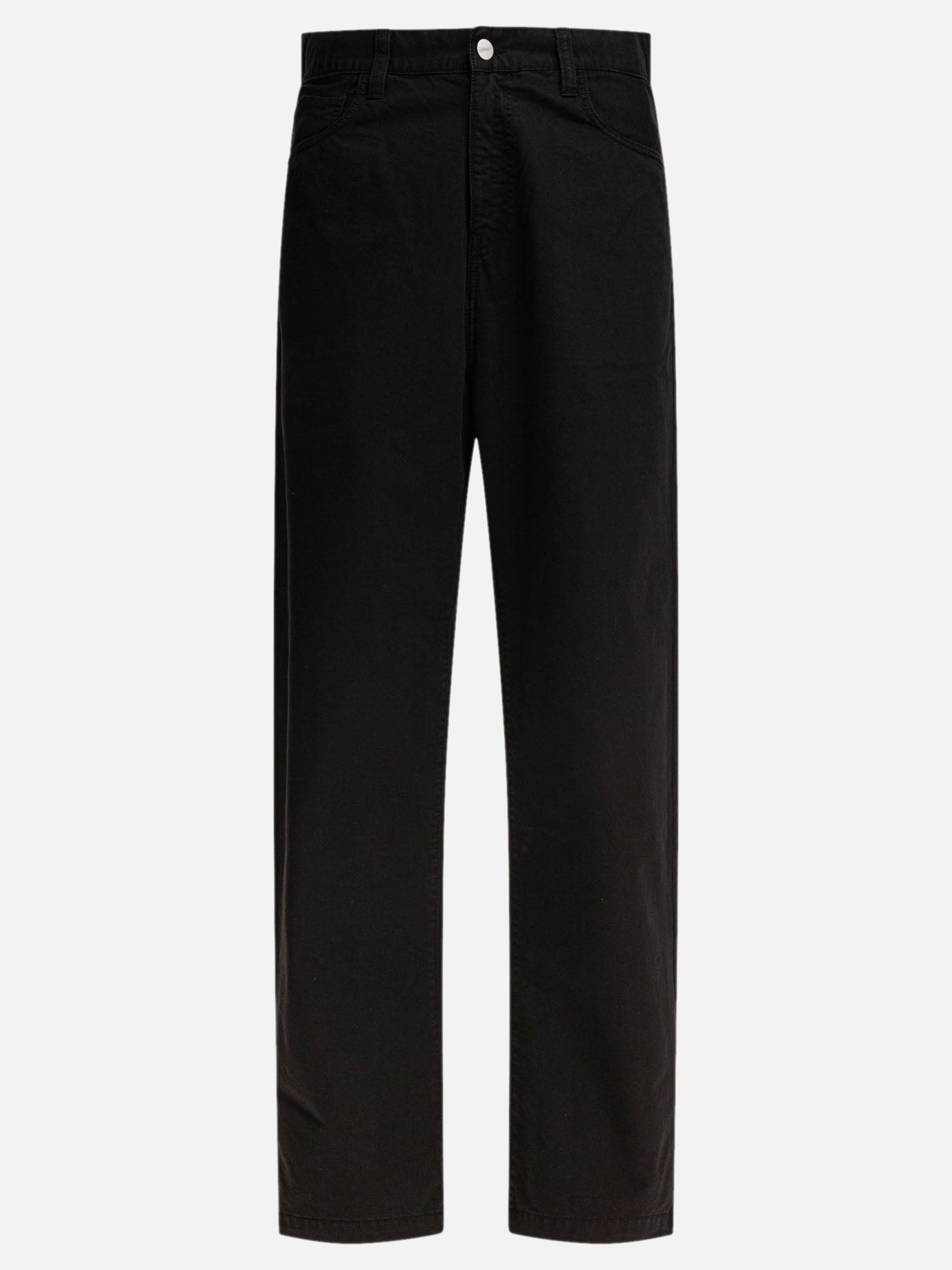 Jeans a gamba larga Solid colour  Nero - Carhartt WIP Uomo | PDP | VIETTI Online Store | Zoom-Modal
