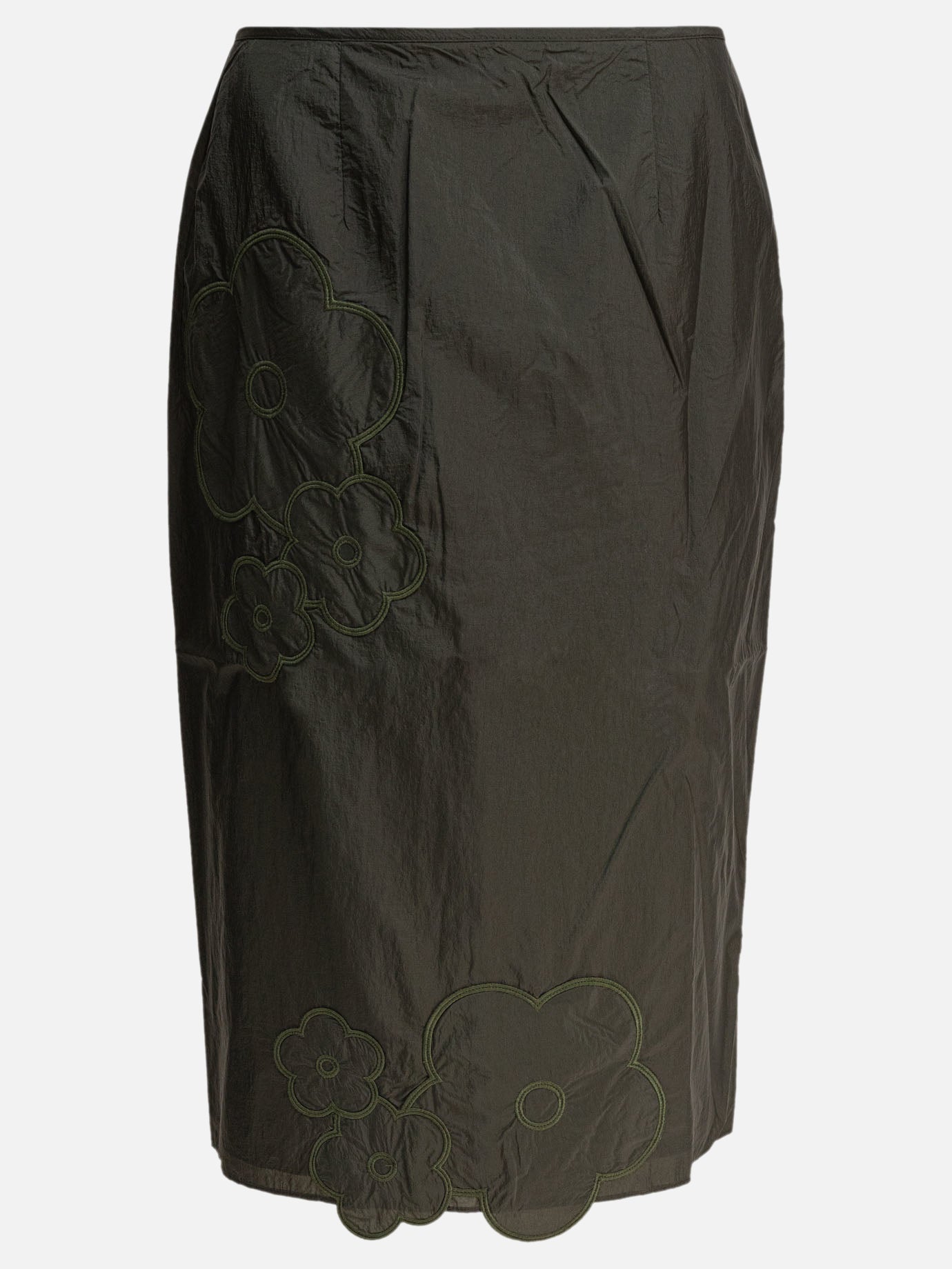 Midi skirts Solid colour  Green - Cecilie Bahnsen Women | PDP | VIETTI Online Store | thumbnail
