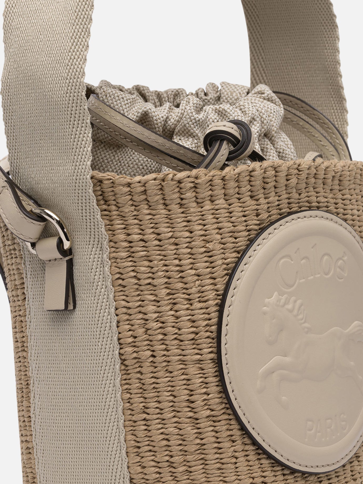 Chloé Borsa a secchiello &quot;Horse Medal&quot; 15480624_UNI Beige thumbnail_4