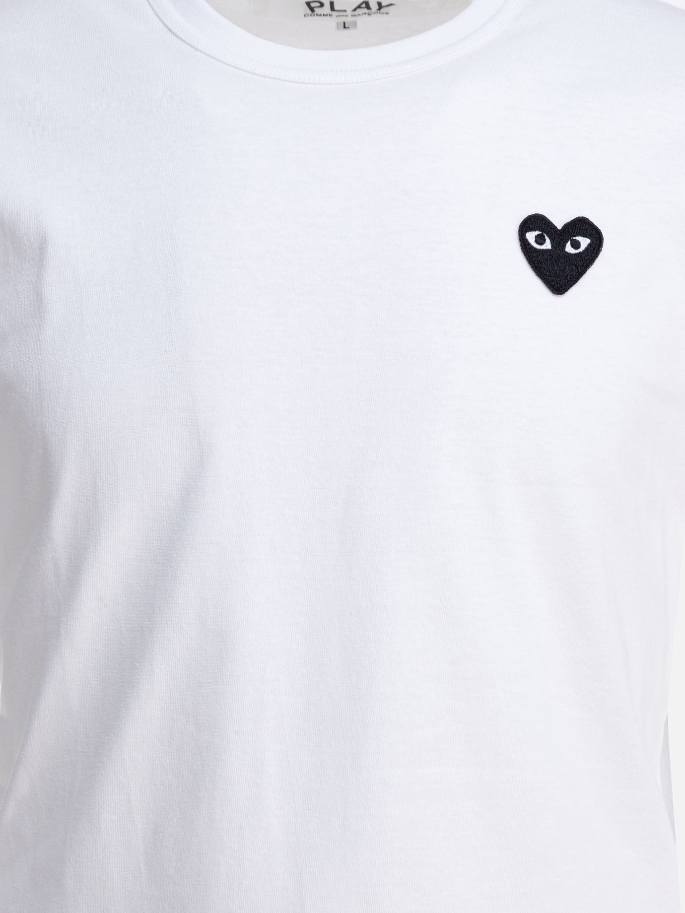 Crewneck t-shirts Logo  White - Comme Des Garçons Play Men | PDP | VIETTI Online Store | thumbnail_3