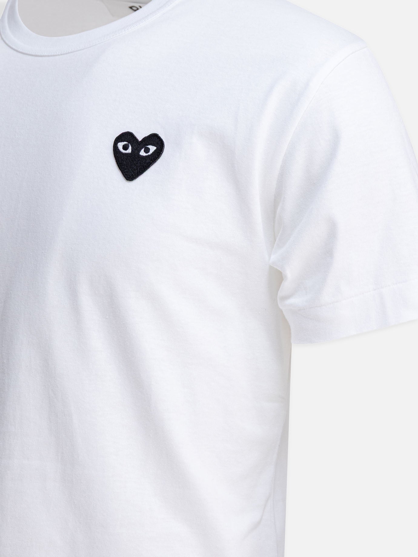 Crewneck t-shirts Logo  White - Comme Des Garçons Play Men | PDP | VIETTI Online Store | thumbnail_4
