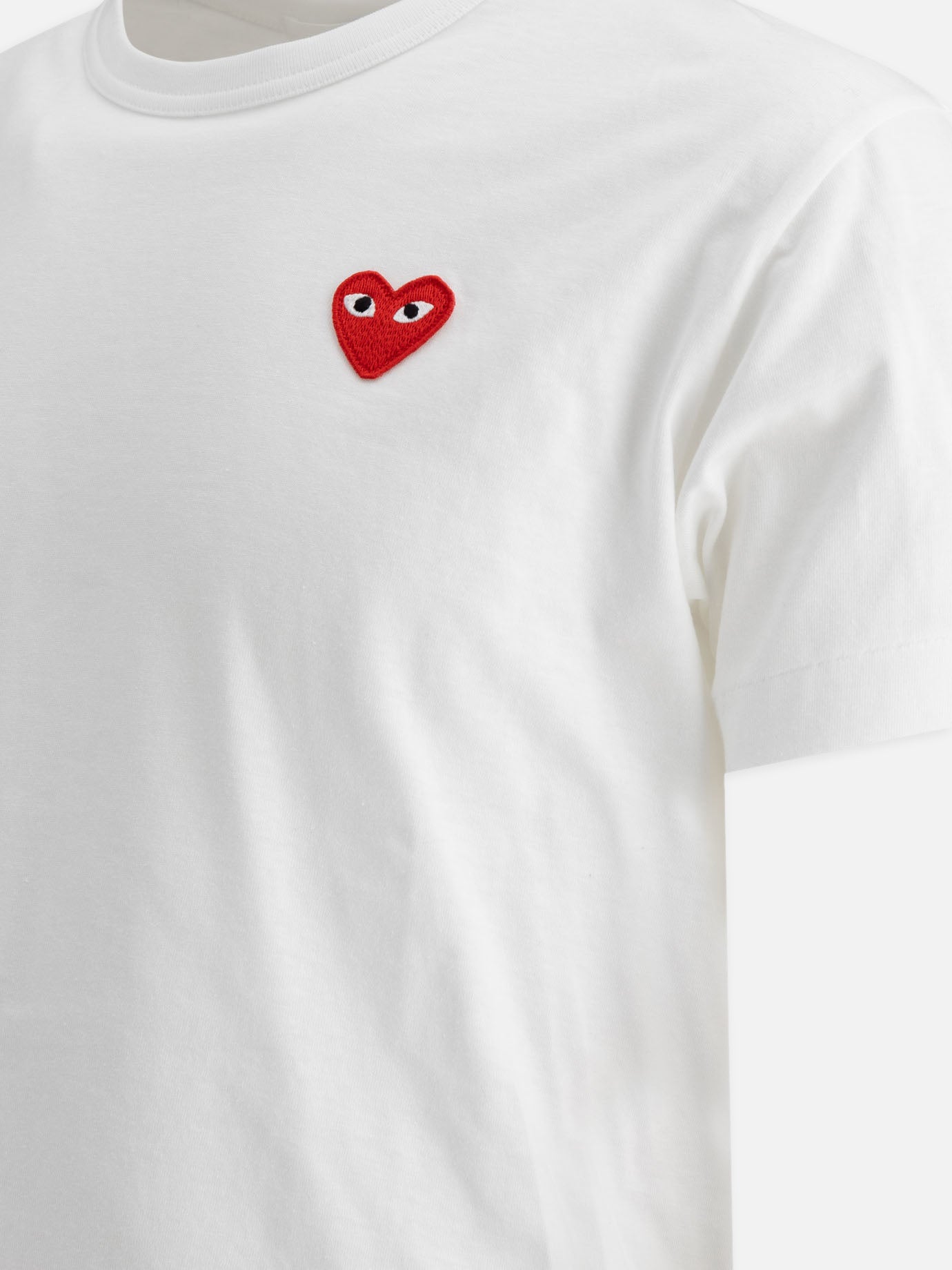 T-shirt girocollo Logo  Bianco - Comme Des Garçons Play Uomo | PDP | VIETTI Online Store | thumbnail_4