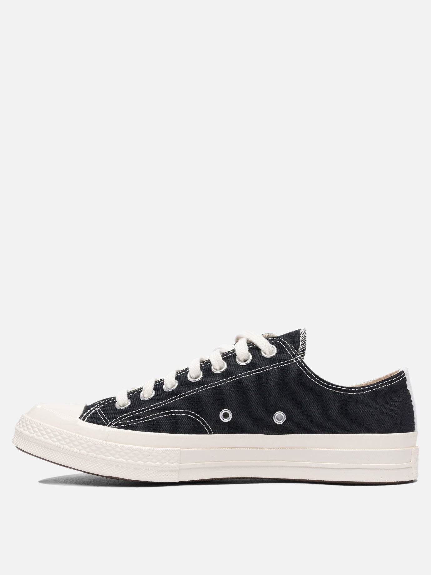 Sneaker basse 100% cotton - 100% rubber  Nero - Comme Des Garçons Play Uomo | PDP | VIETTI Online Store | thumbnail_3