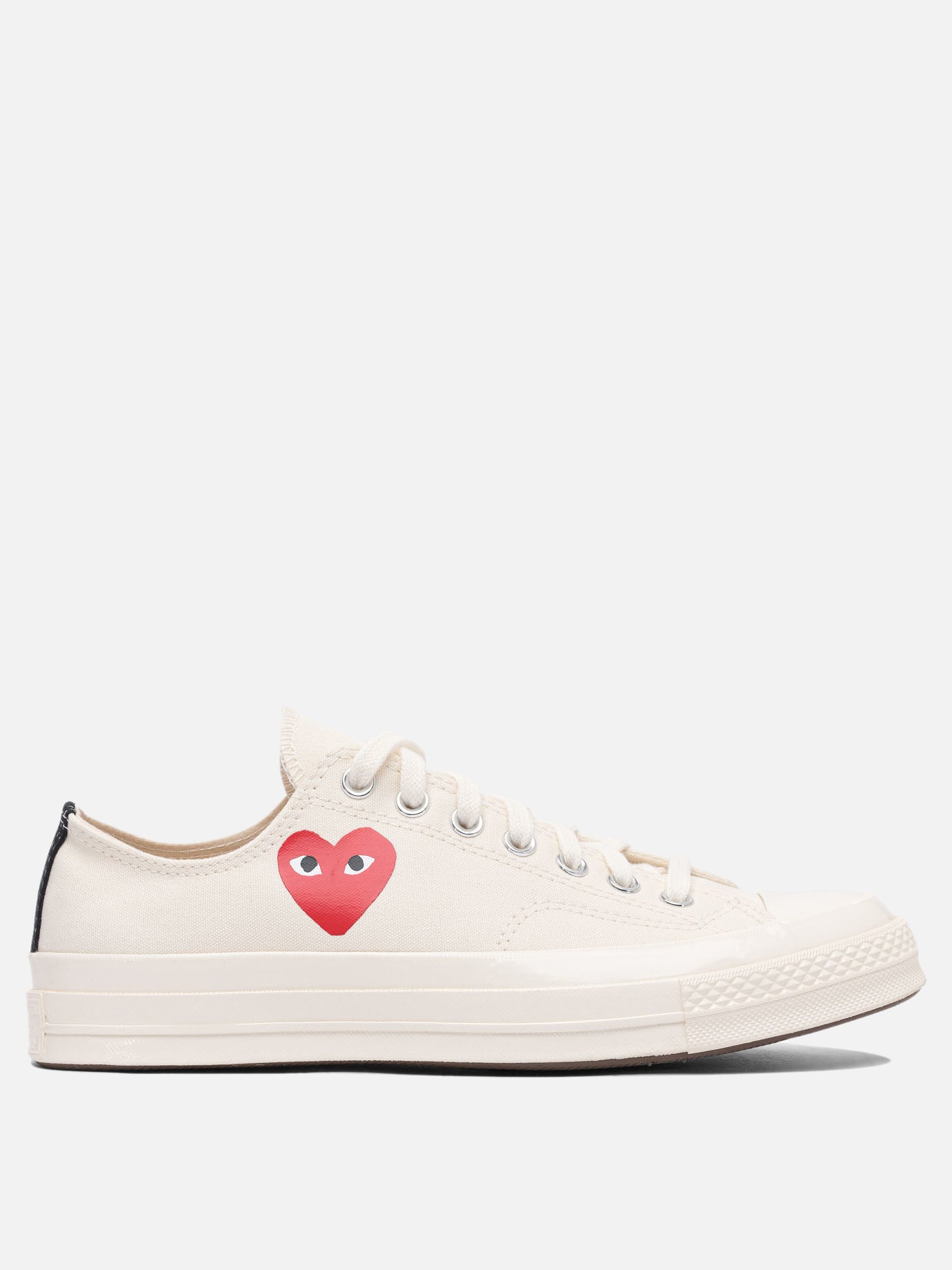 Sneaker basse 100% cotton - 100% rubber  Bianco - Comme Des Garçons Play Uomo | PDP | VIETTI Online Store | thumbnail