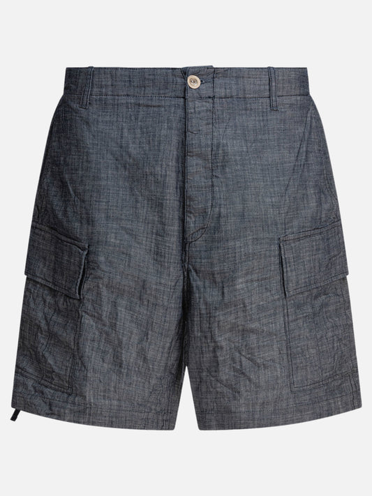 C.P. Company Cargo shorts in chambray 10940307_48 Grey 1
