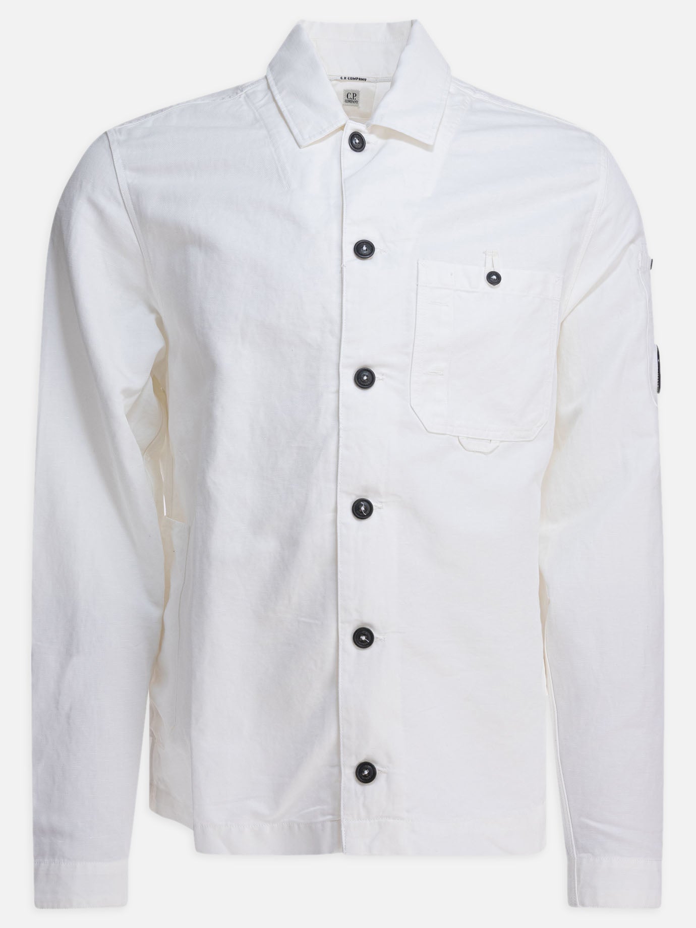 C.P. Company Cotton and linen overshirt White
