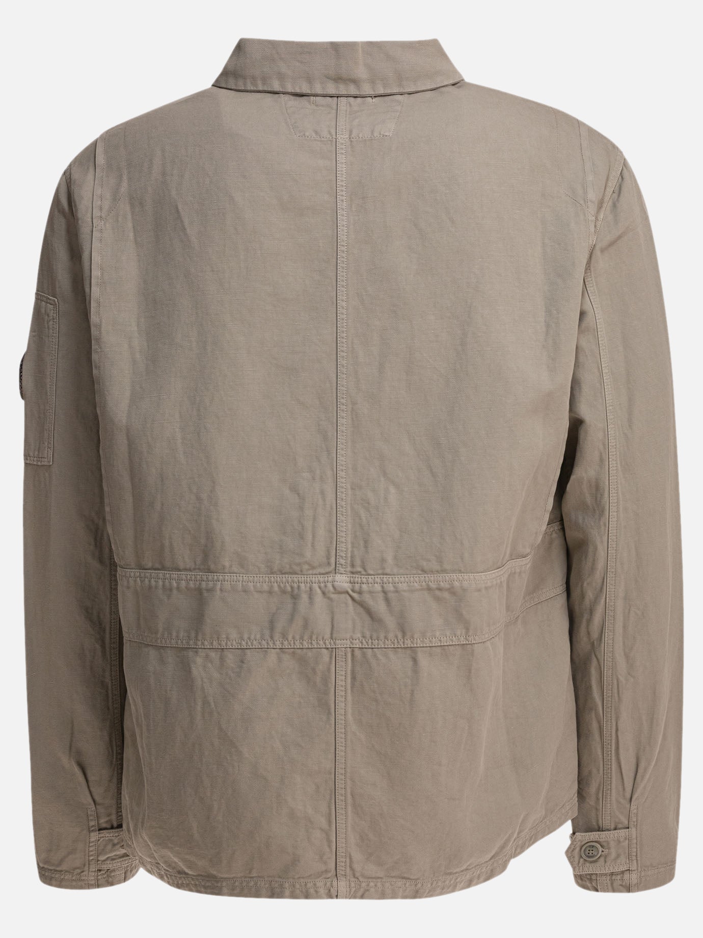 C.P. Company Overshirt in cotone e lino 14449851_S Grey thumbnail_2