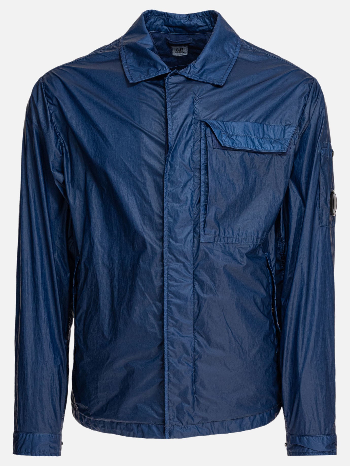 Giacche leggere & Trapuntate Solid colour  Blu - C.P. Company Uomo | PDP | VIETTI Online Store | thumbnail