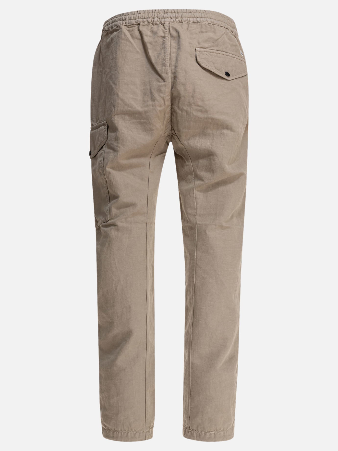 C.P. Company Pantaloni cargo in cotone e lino 15522631_48 Beige thumbnail_2