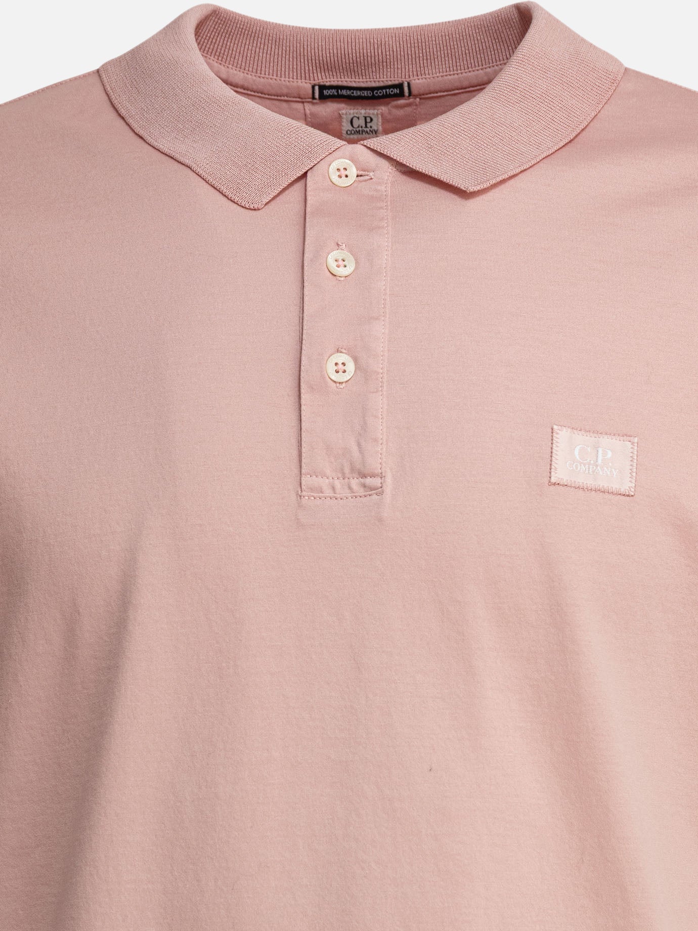 C.P. Company Polo in piquet stretch 12884886_S Pink thumbnail_3