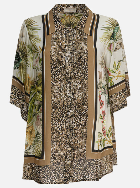 Elie Saab Camicia stampa Savannah 14619851_36 Brown 1