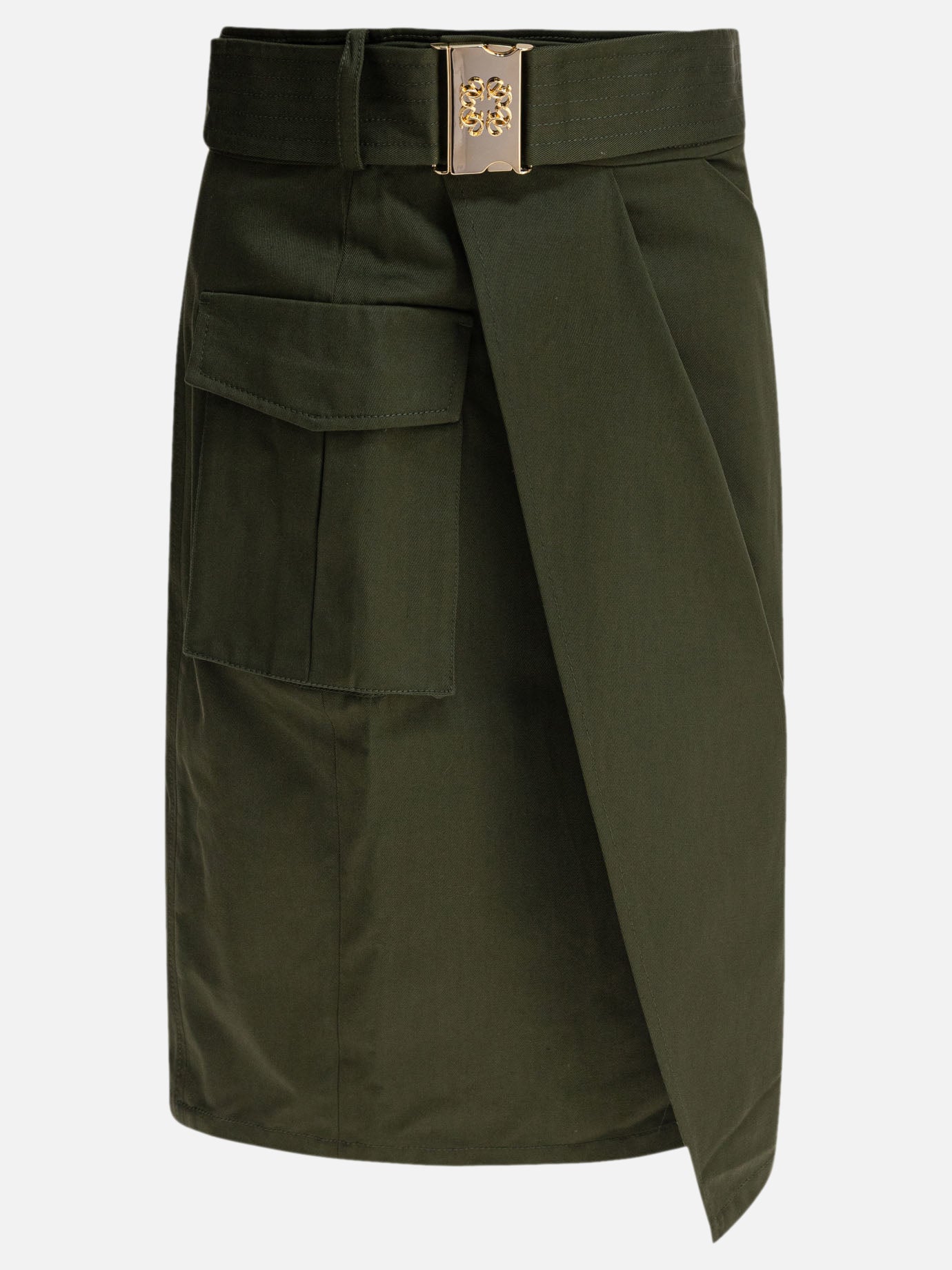 Gonne midi Solid colour  Verde - Elie Saab Donna | PDP | VIETTI Online Store | thumbnail