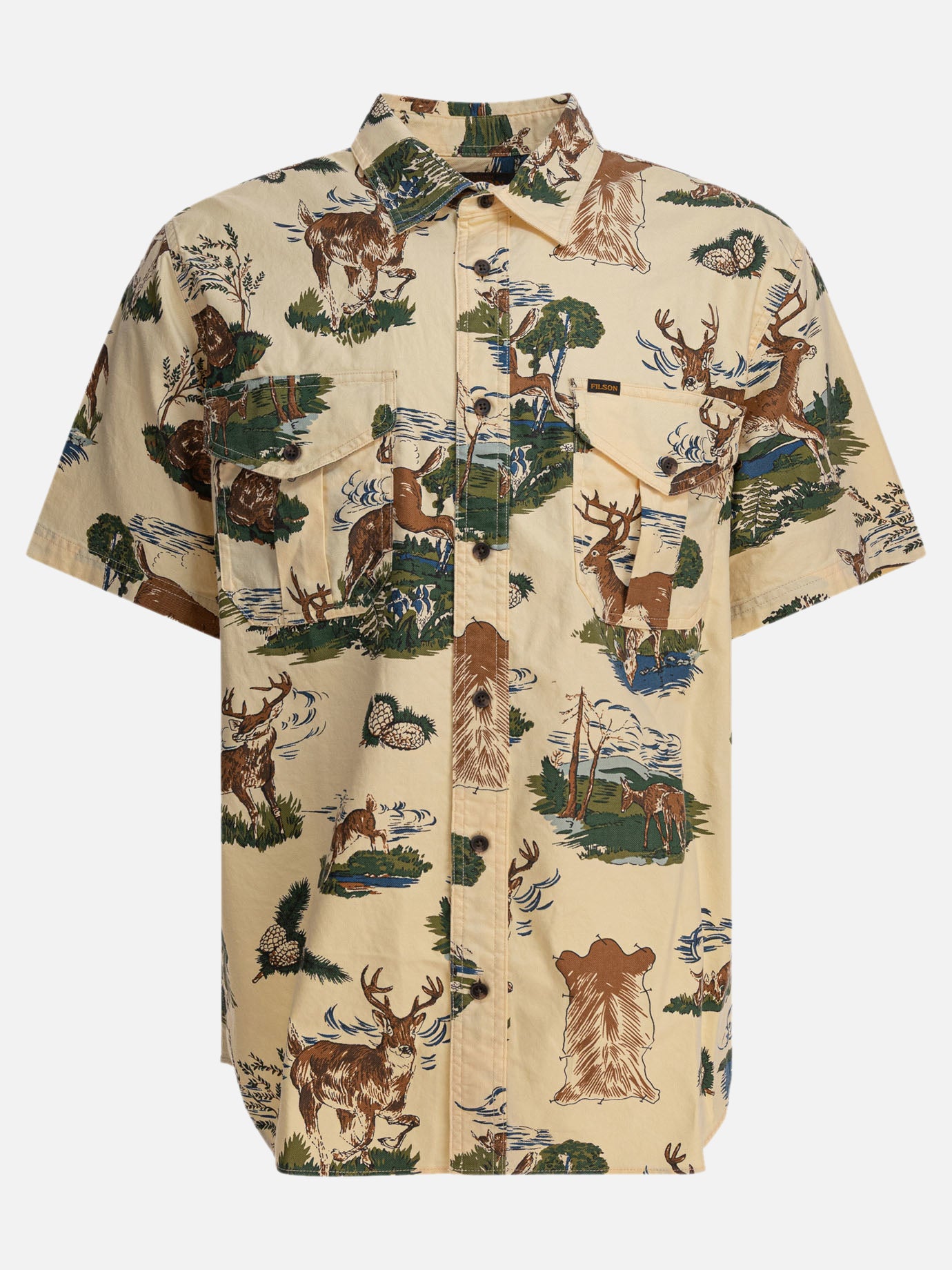 Camicie casual Print  Beige - Filson Uomo | PDP | VIETTI Online Store | Zoom-Modal
