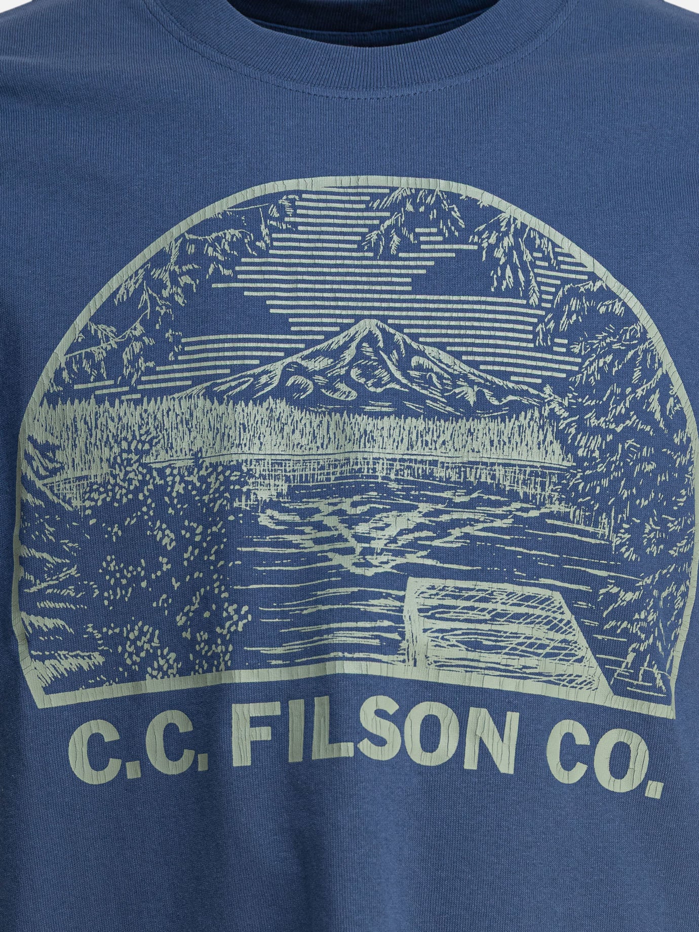 T-shirt girocollo Print  Azzurro - Filson Uomo | PDP | VIETTI Online Store | Zoom-Modal_3
