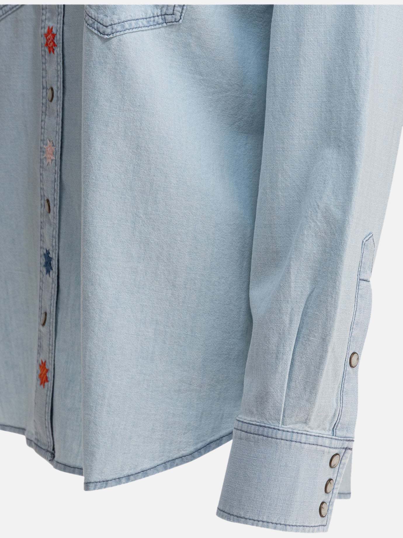 Casual shirts Embroidered  Light blue - Filson Women | PDP | VIETTI Online Store | thumbnail_4