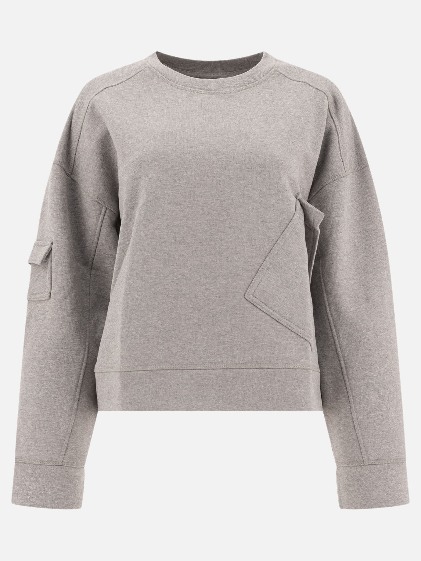 Felpe girocollo Logo  Grigio - Ganni Donna | PDP | VIETTI Online Store | thumbnail