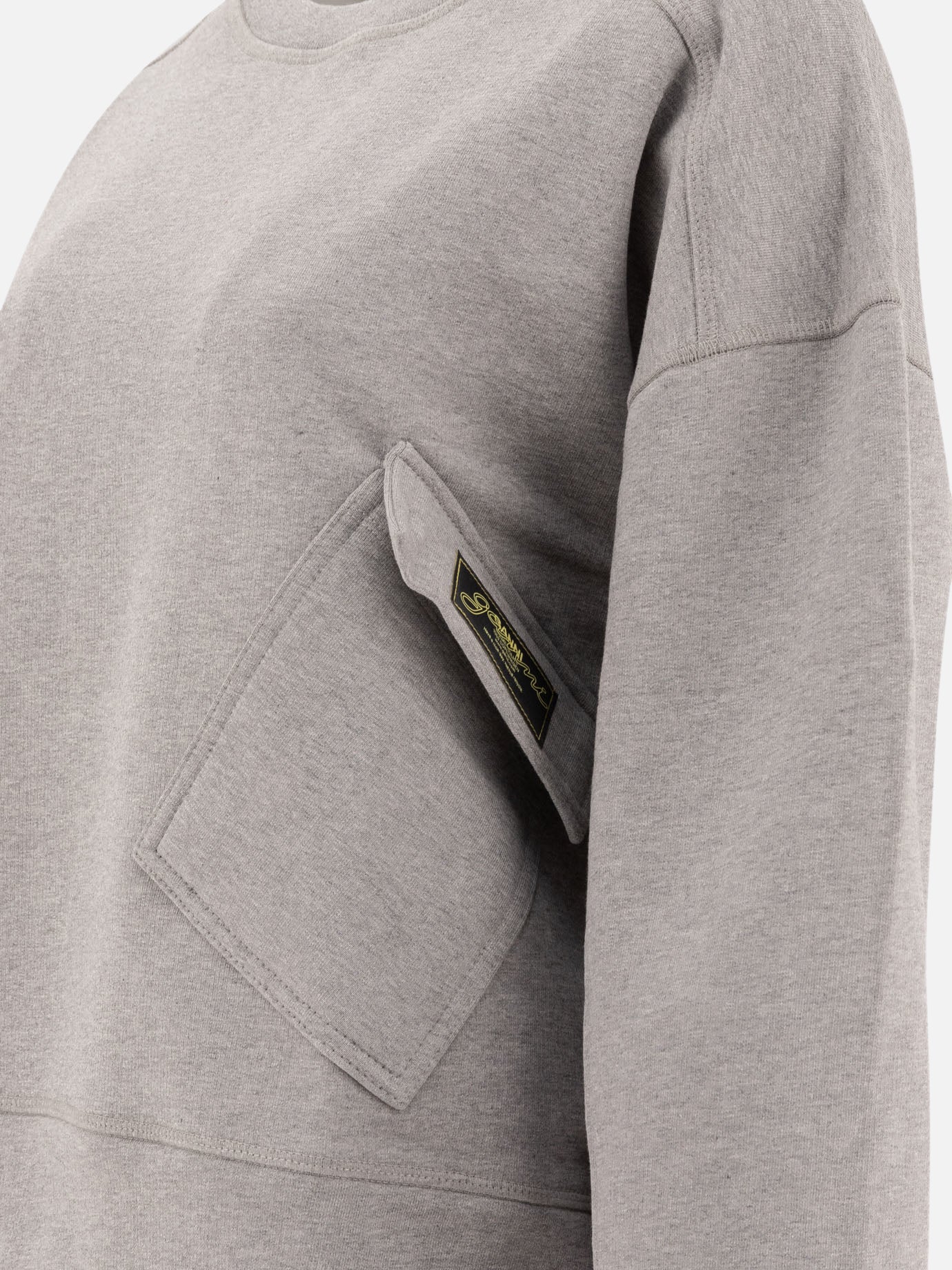 Felpe girocollo Logo  Grigio - Ganni Donna | PDP | VIETTI Online Store | thumbnail_4
